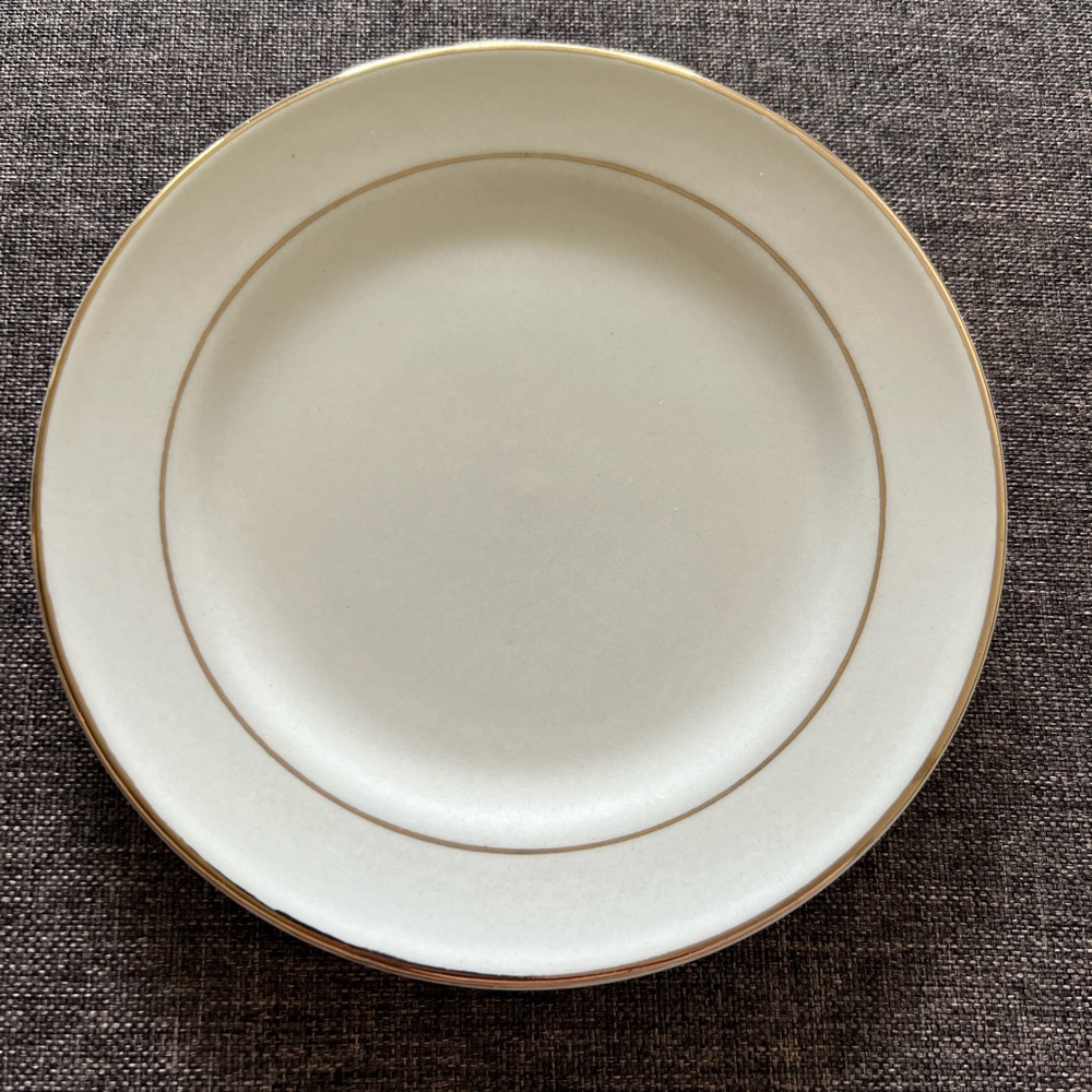 6” Philippe Richard Double Gold Band Plates (6 total)